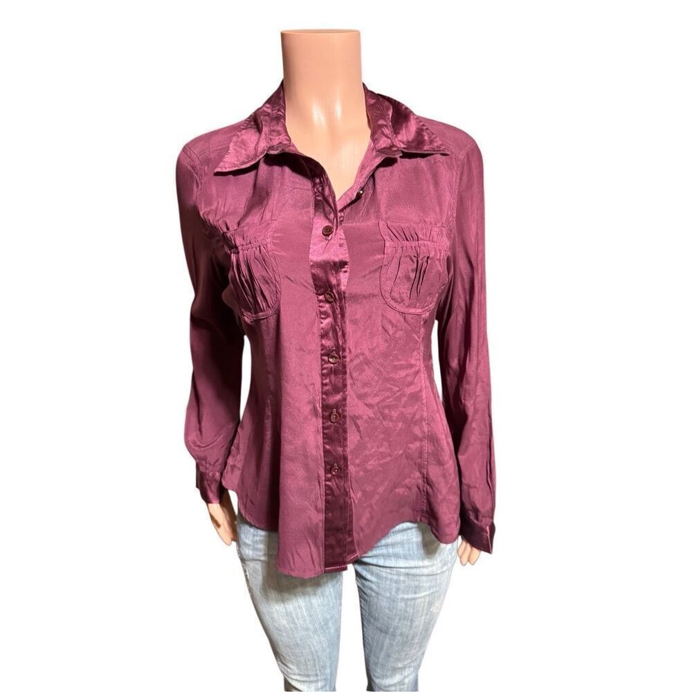 Pulp women's long sleeve button up shirt M